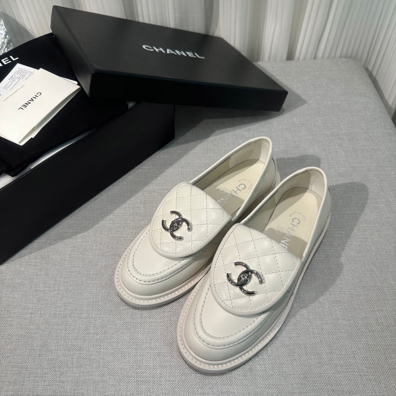 Ch*el leather shoes